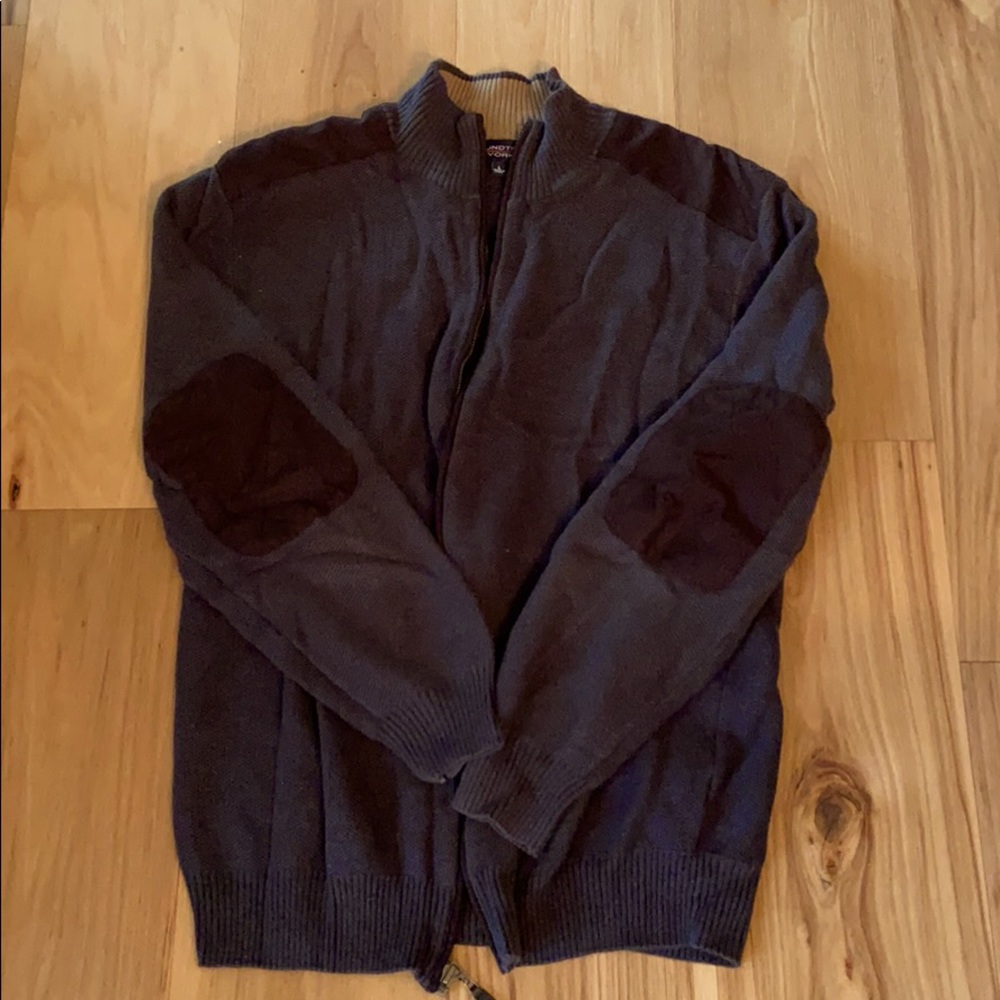 Dark Grey Full Zip Sweater